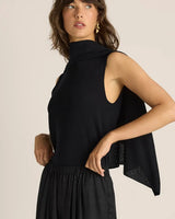 Fate + Becker Kora Cape Top Black