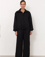 Adorne Aude Funnel Neck Cupro Jacket