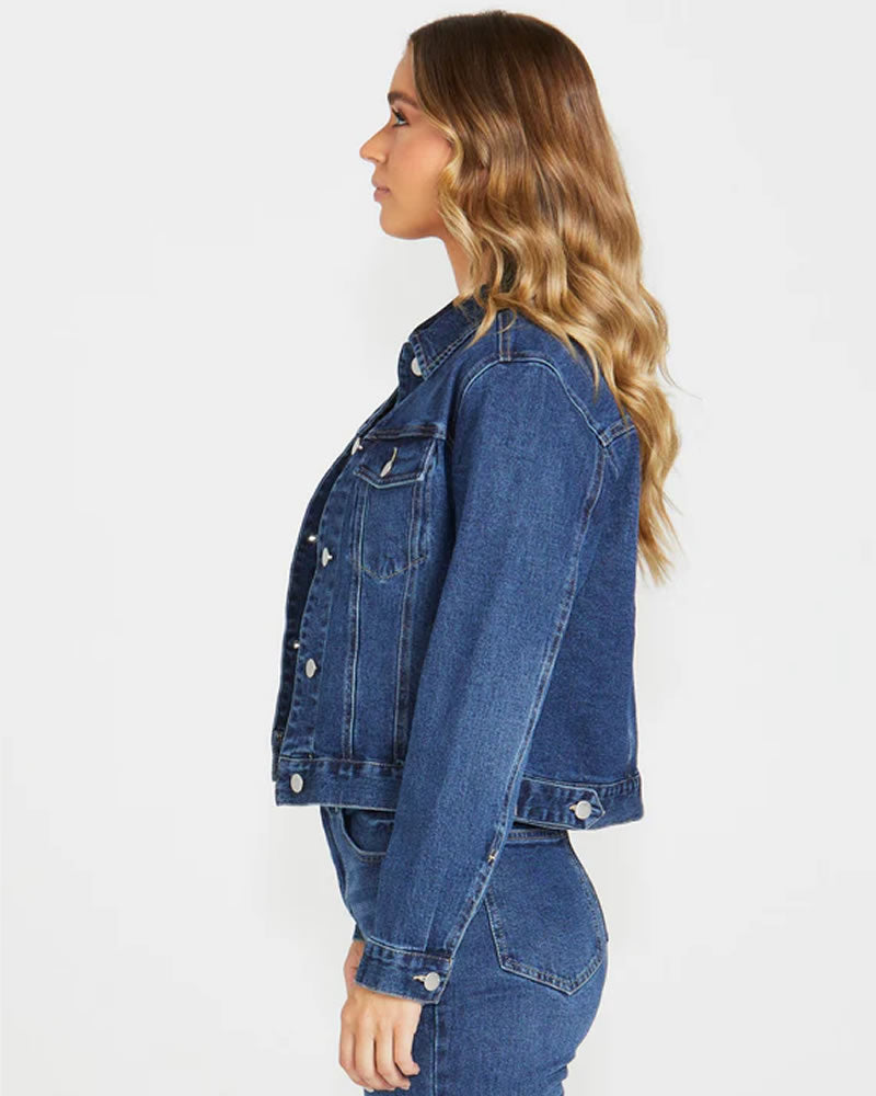 Sass Darcy Denim Jacket - 78Wash Blue