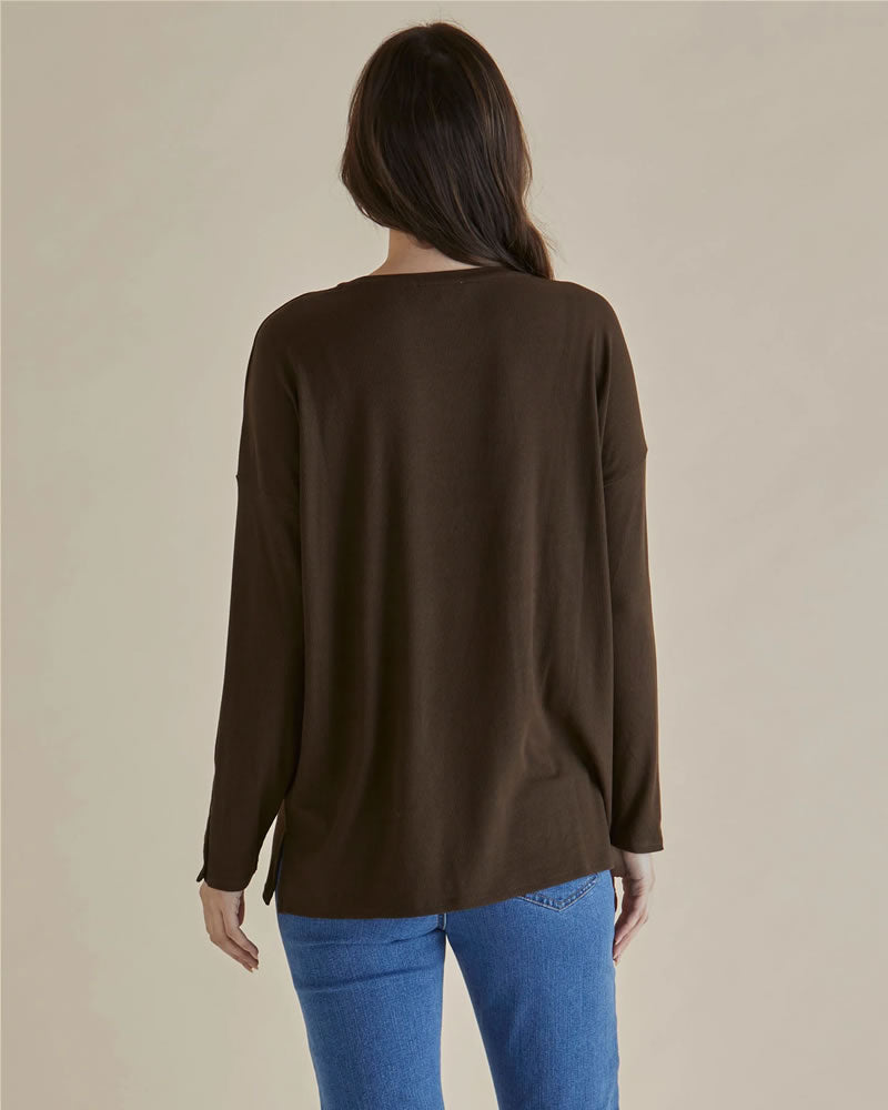 Betty Basics Hendrix Ribbed Long Sleeve Tee