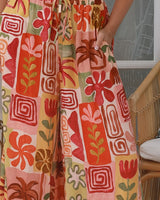Salty Palm Natalie Wide Leg Pants Multi Print