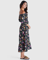 Sass Becket Dress Night Garden Floral Print
