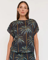 Adorne Joy Honolulu Print Top