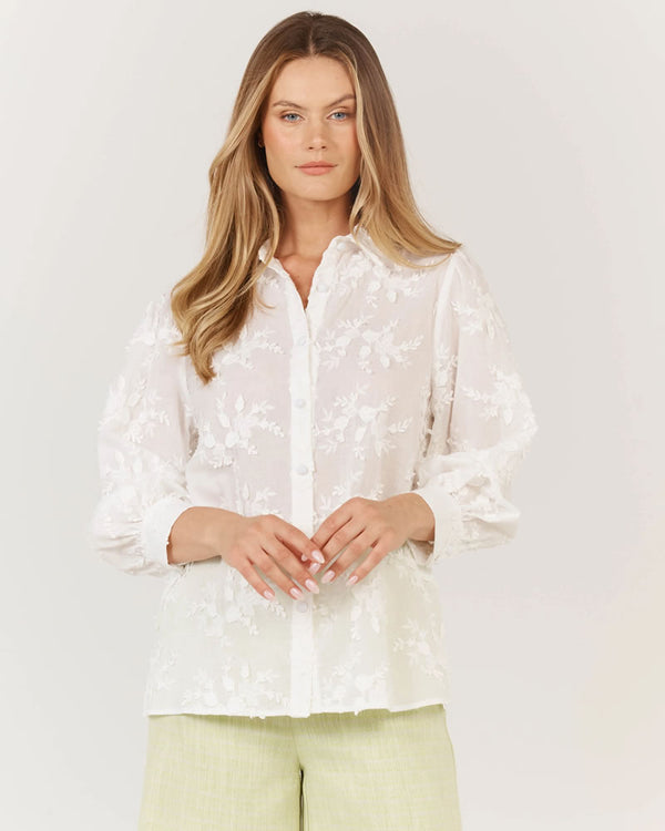  Fate + Becker Gardenia Shirt White
