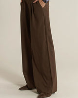 Fate + Becker Roan Chocolate Front Pleat Pants
