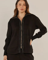 Betty Basics Sabina Sweatshirt Zip Front