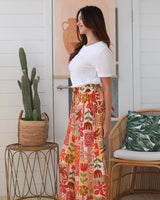 Salty Palm Natalie Wide Leg Pants Multi Print
