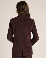Fate + Becker Rhea Velvet Blazer Chocolate
