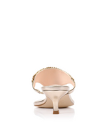 Verali Mackenzie Kitten Heel Thongs Champagne Gold