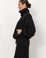Adorne Aude Funnel Neck Cupro Jacket