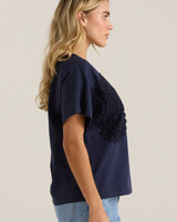 Sass Mira Crochet Tee