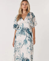 Fate + Becker Solstice Palms Midi Dress