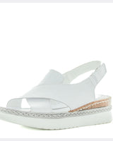 Just bee Chipata Leather Wedge Sandals