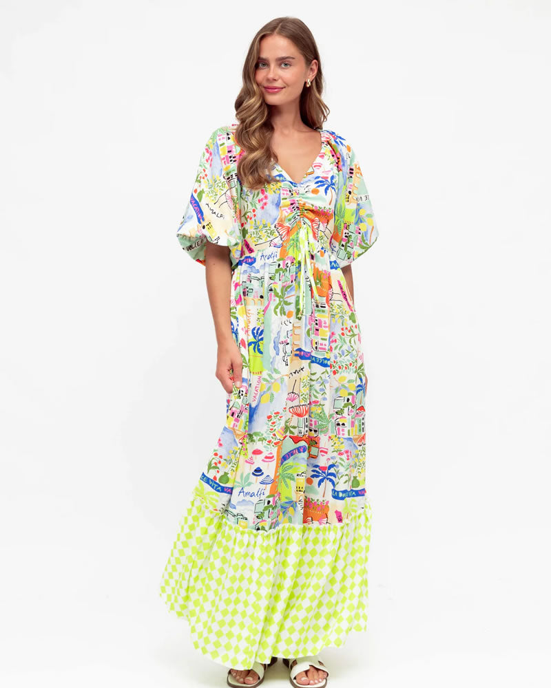 Label of Love La Dolce Vita Printed Maxi Dress