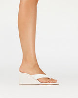 Billini Tiggy Wedge Thong Cream Linen