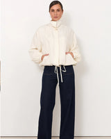 Adorne Aude Funnel Neck Cupro Jacket