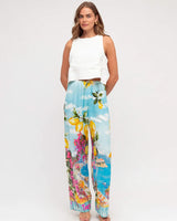 White Closet Limoncello Wide Leg Pants