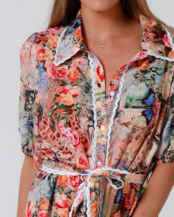  Dreamcatcher Hannah Midi Dress Floral Print