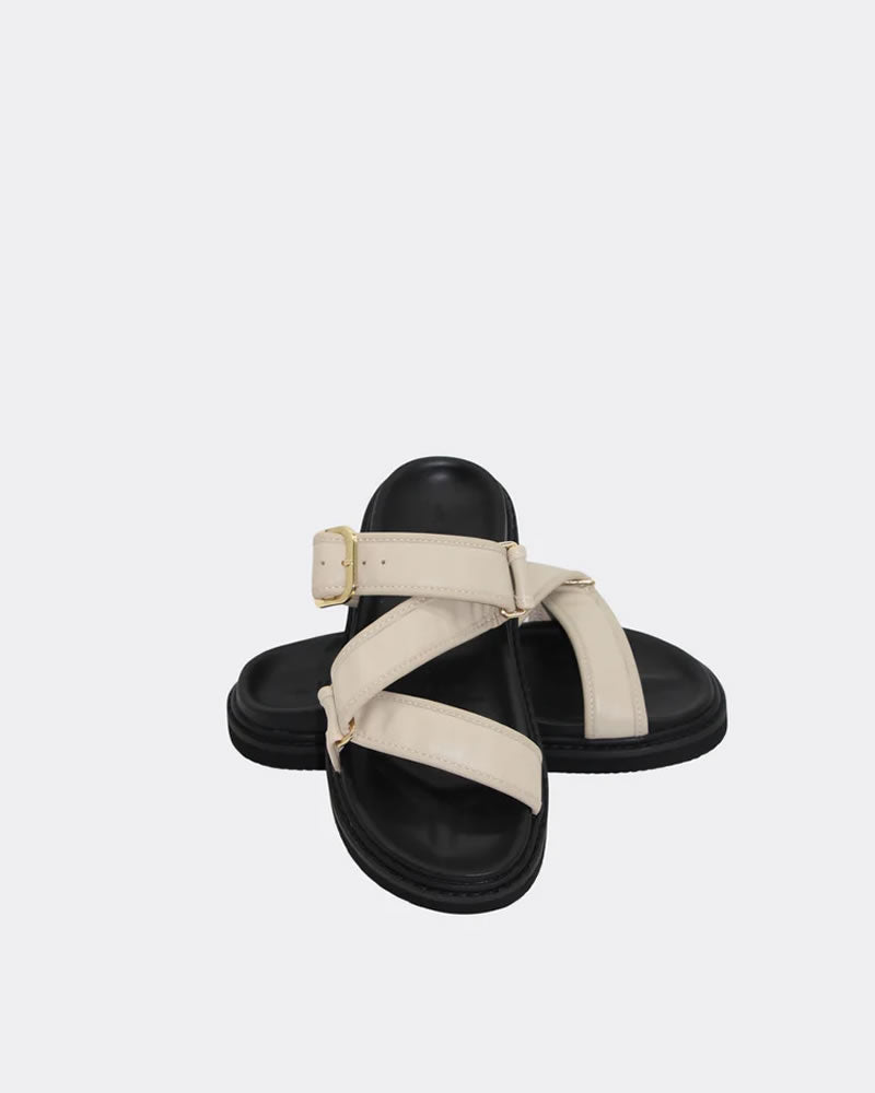 Human Shoes Maria Leather Slides