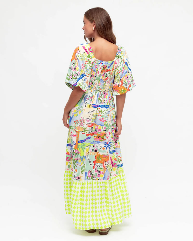 Label of Love La Dolce Vita Printed Maxi Dress