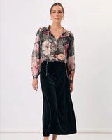 Adorne Carrie Floral Frill Shirt Floral