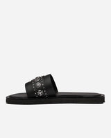 Sol Sana Cleo Leather Slides with Contrasting Metal Hardware