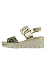 Just Bee Connor Leather Wedge Sandals