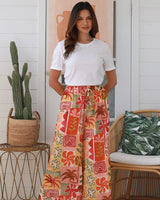 Salty Palm Natalie Wide Leg Pants Multi Print