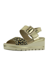 Just Bee Connor Leather Wedge Sandals