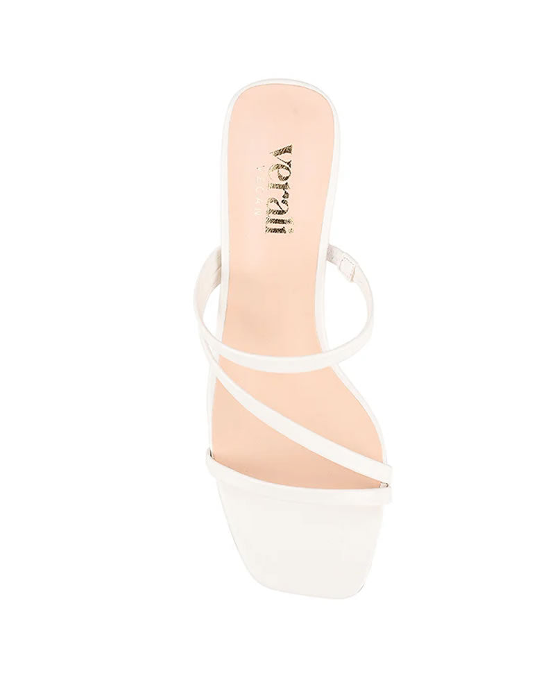 Verali Ginny Strappy Shaved Block Heel Mules