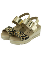 Just Bee Connor Leather Wedge Sandals