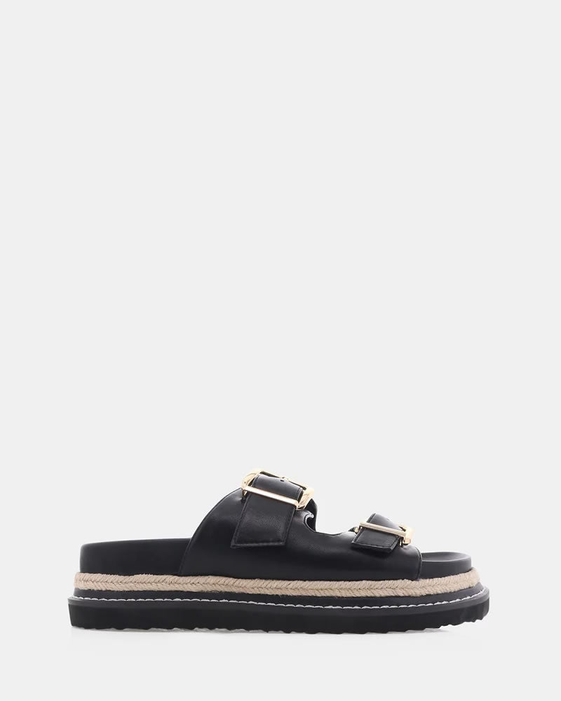 Billini Alder Platform Slides Black