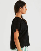 Sass Ani Short Sleeve Blouse