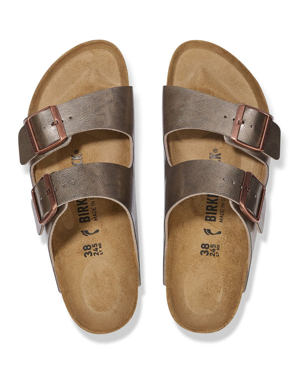  Birkenstock Arizona Birko Flor Graceful Taupe 2 Strap Sandals