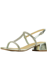 Wilde Sahara Silver Glitter T-bar Sandals