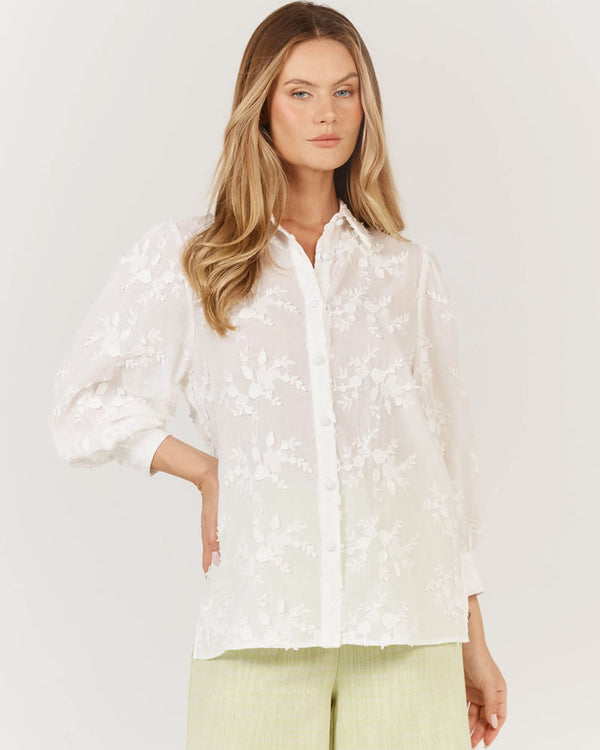  Fate + Becker Gardenia Shirt White