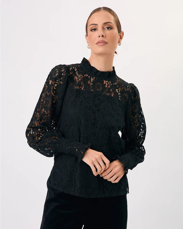  Adorne Olivia Long Sleeve Lace Top