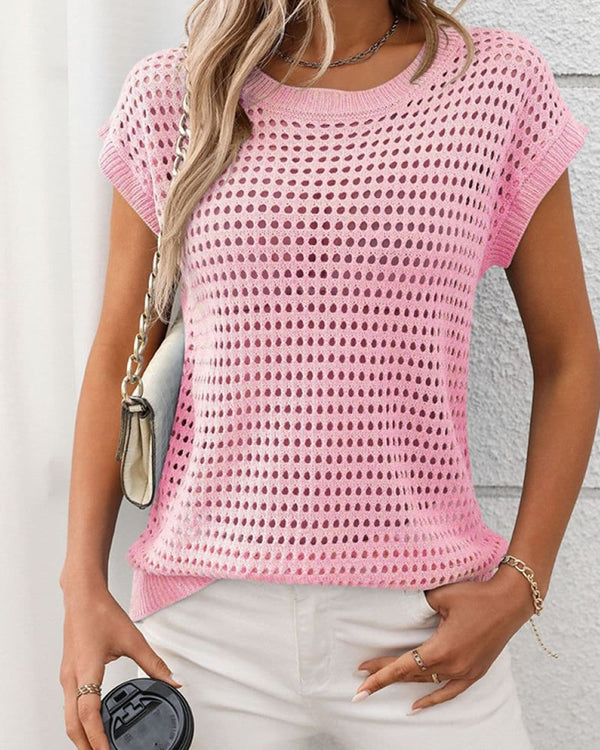  Mutig Zane Knit Top Pink