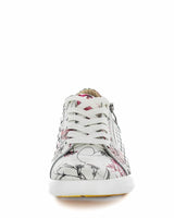 Just Bee Chicago Plum Print Leather Sneakers