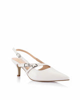 Verali Zedd Slingback Pumps Chalk