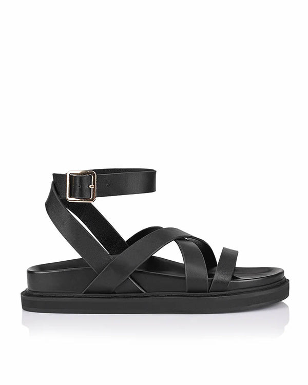  Verali Brianna Black Strappy Sandals