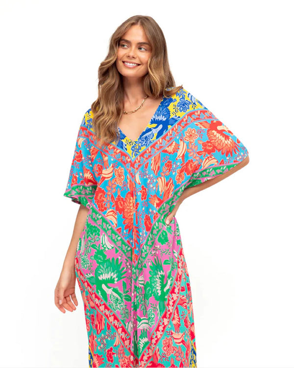  Label of Love Marini Printed Midi Kaftan