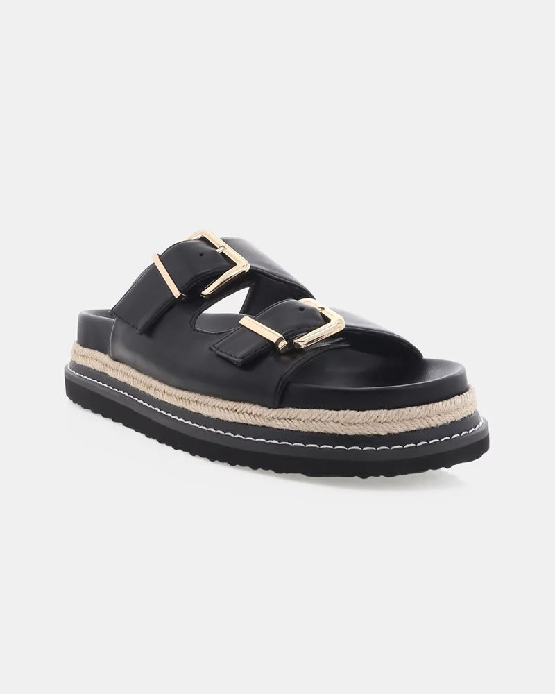 Billini Alder Platform Slides Black