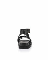 Verali Brianna Black Strappy Sandals