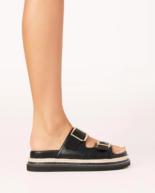  Billini Alder Platform Slides Black