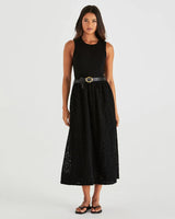 Sass Pattie Dress Black