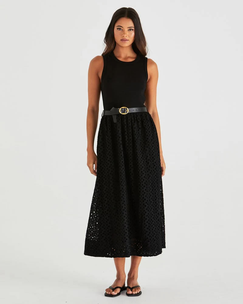 Sass Pattie Dress Black