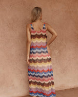 Sass Shiloh Lace Midi Dress Multi Colour