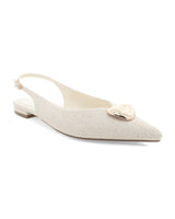 Billini Marcello Slingback Flats Cream Raffia