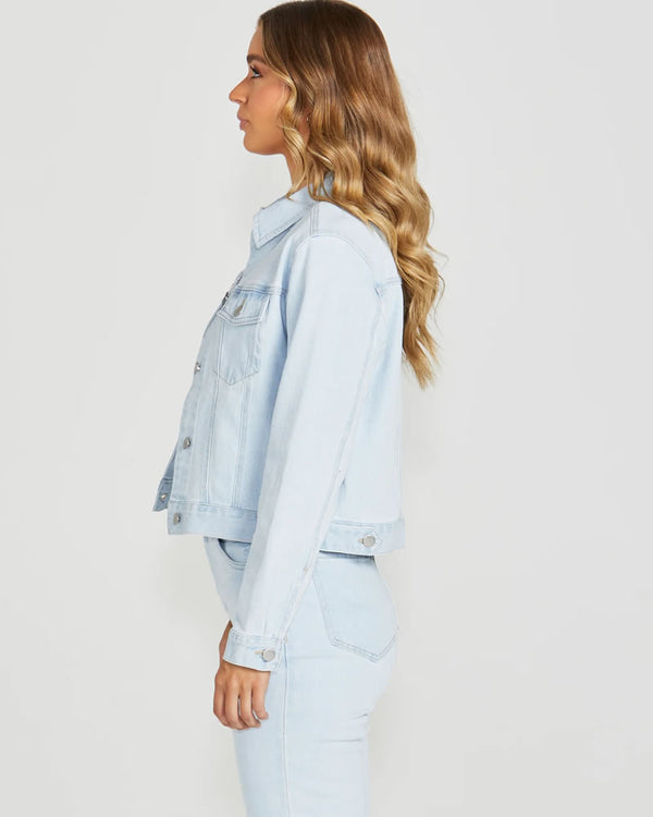  Sass Darcy Denim Jacket 96 Bleached Wash